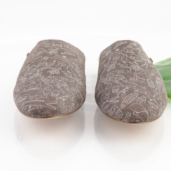 Australia Luxe Collective Womens Marcos Mule Size 8 Gray Suede Sherpa Slippers - Picture 3 of 16